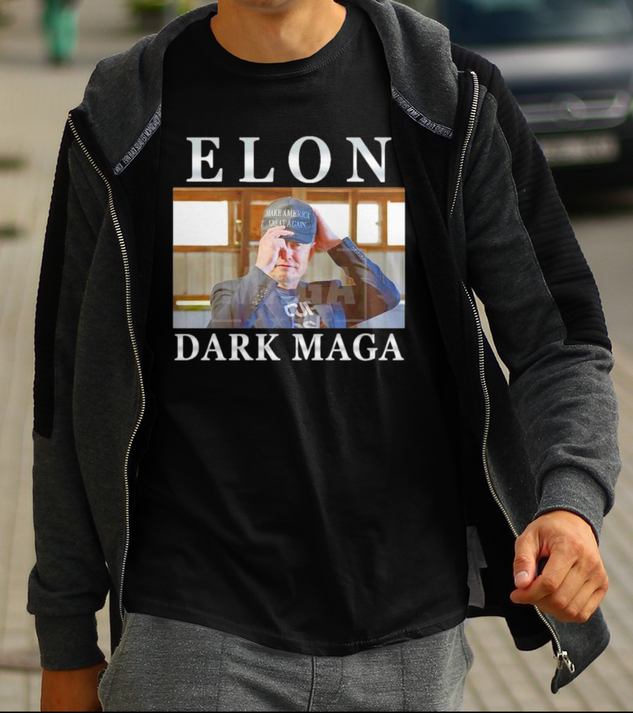 ELON DARK MAGA MAKE AMERICA GREAT AGAIN HAT T-Shirt