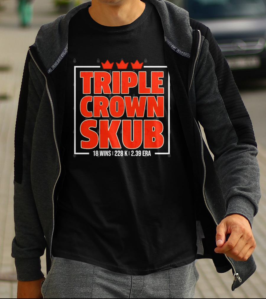 Triple Crown Skub Detroit Tigers Tarik Skubal 18 Wins 228K 2.39 ERA T-Shirt