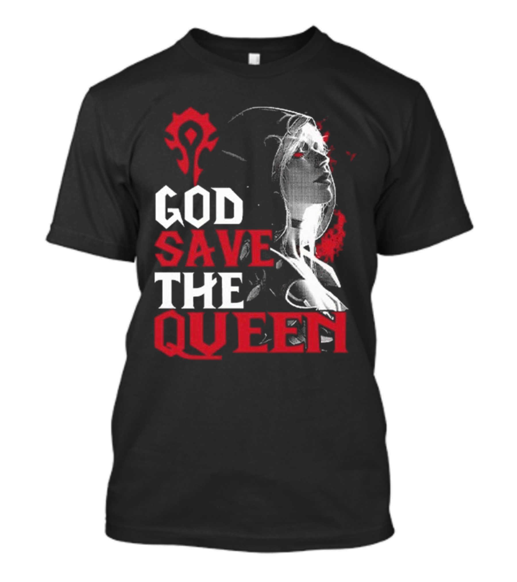 World Of Warcraft Sylvanas Windrunner God Save The Queen Horde T-Shirt