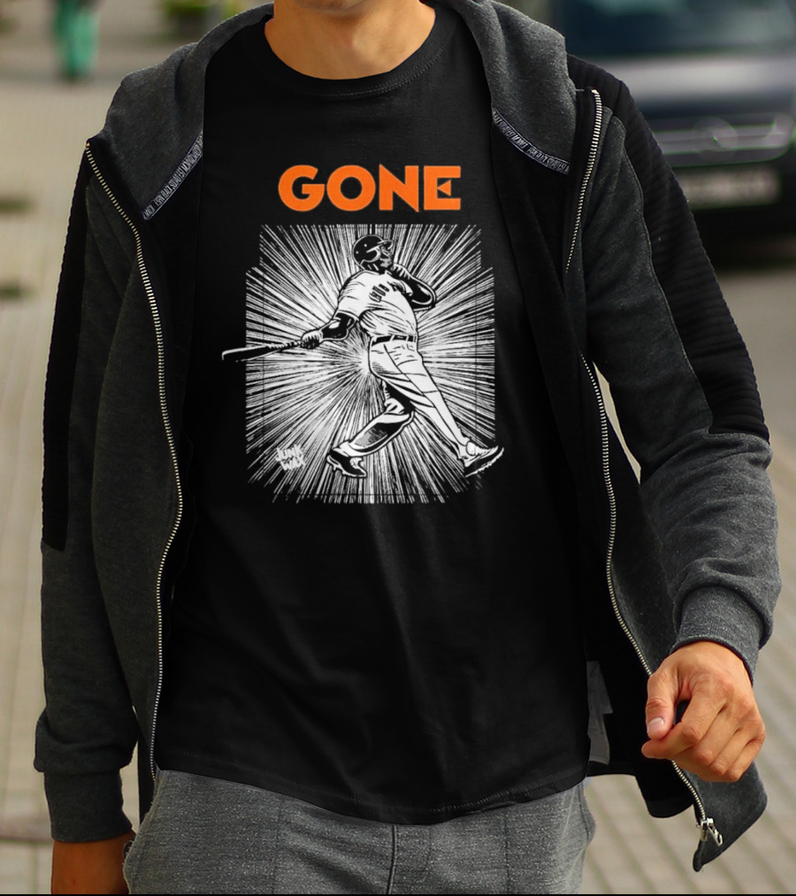 Gone Barry Bonds San Francisco Giants Legend Home Run Swing T-Shirt