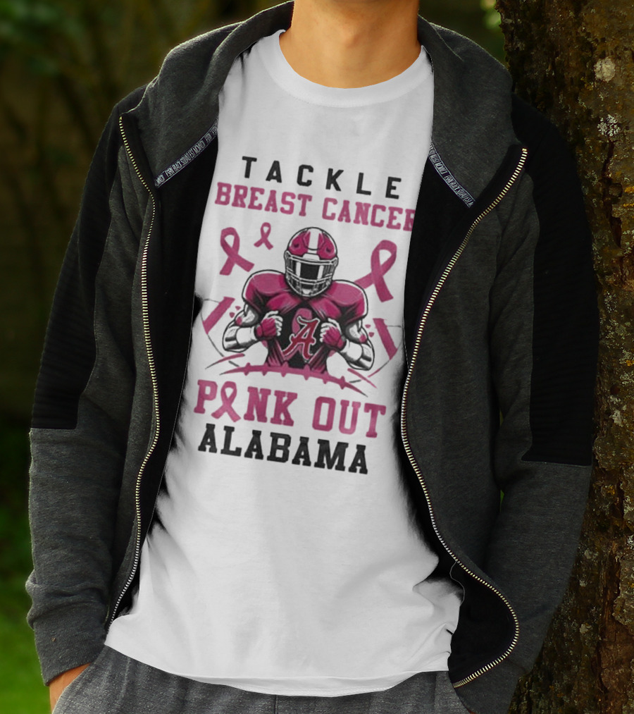 Alabama Tackle Breast Cancer Pink Out T-Shirt