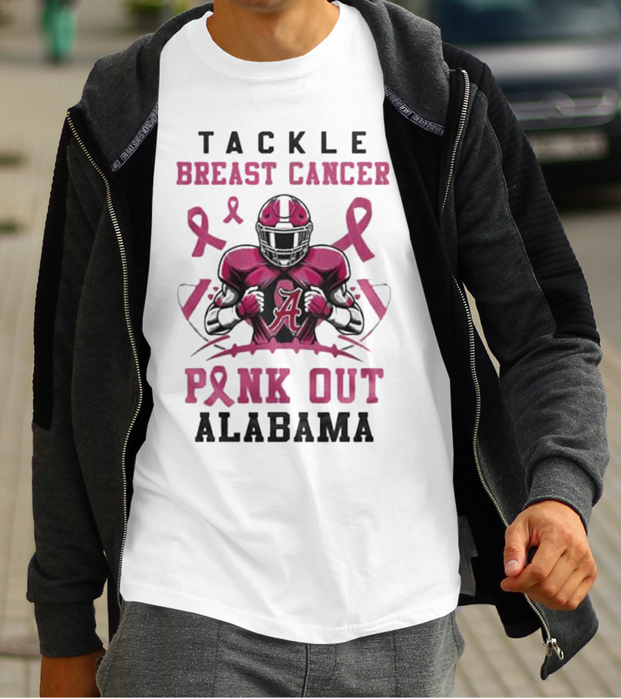 Alabama Tackle Breast Cancer Pink Out T-Shirt