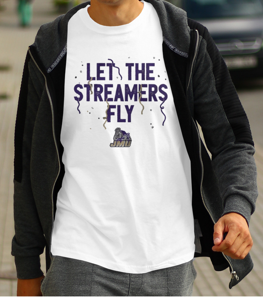 JMU Let The Streamers Fly Football Duke Dog T-Shirt
