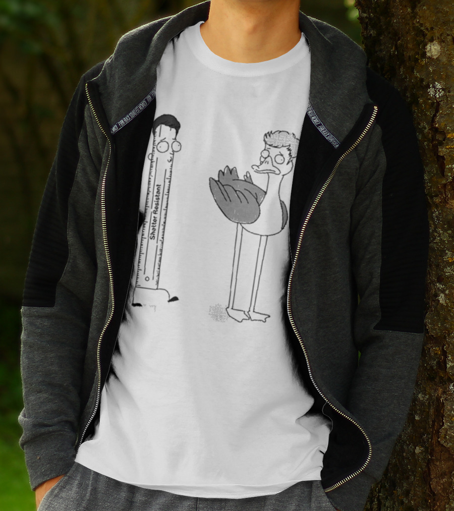 Shatter Resistant Ruler Schumpy And Quirky Bird Flapper No Context Off Menu T-Shirt