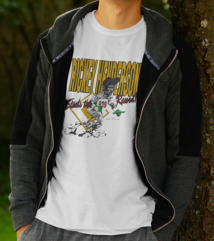 Rickey Henderson Steals The 939 Record T-Shirt
