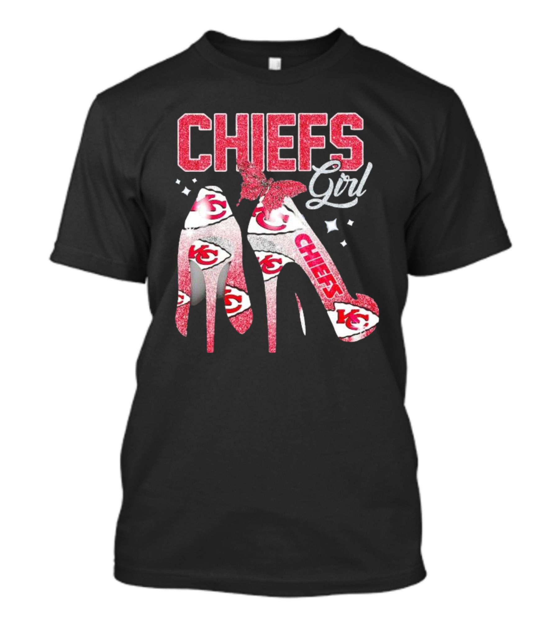 CHIEFS Girl Kansas City High Heels T-Shirt