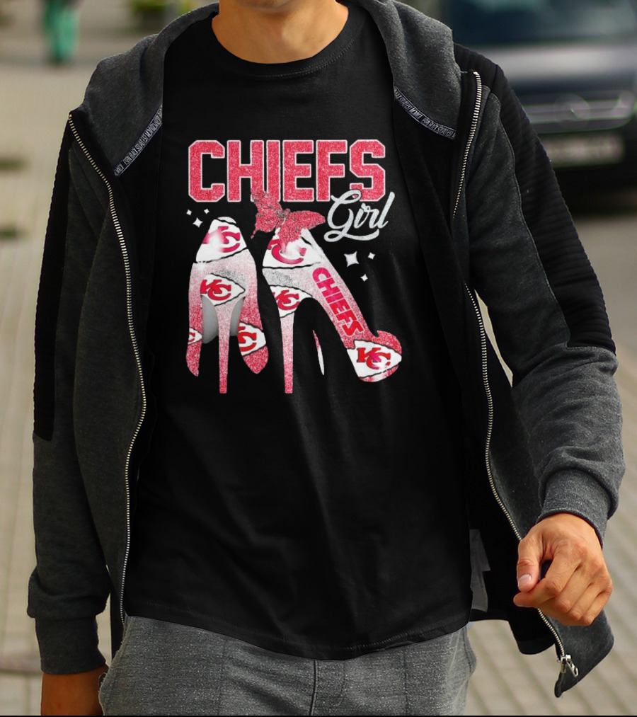 CHIEFS Girl Kansas City High Heels T-Shirt