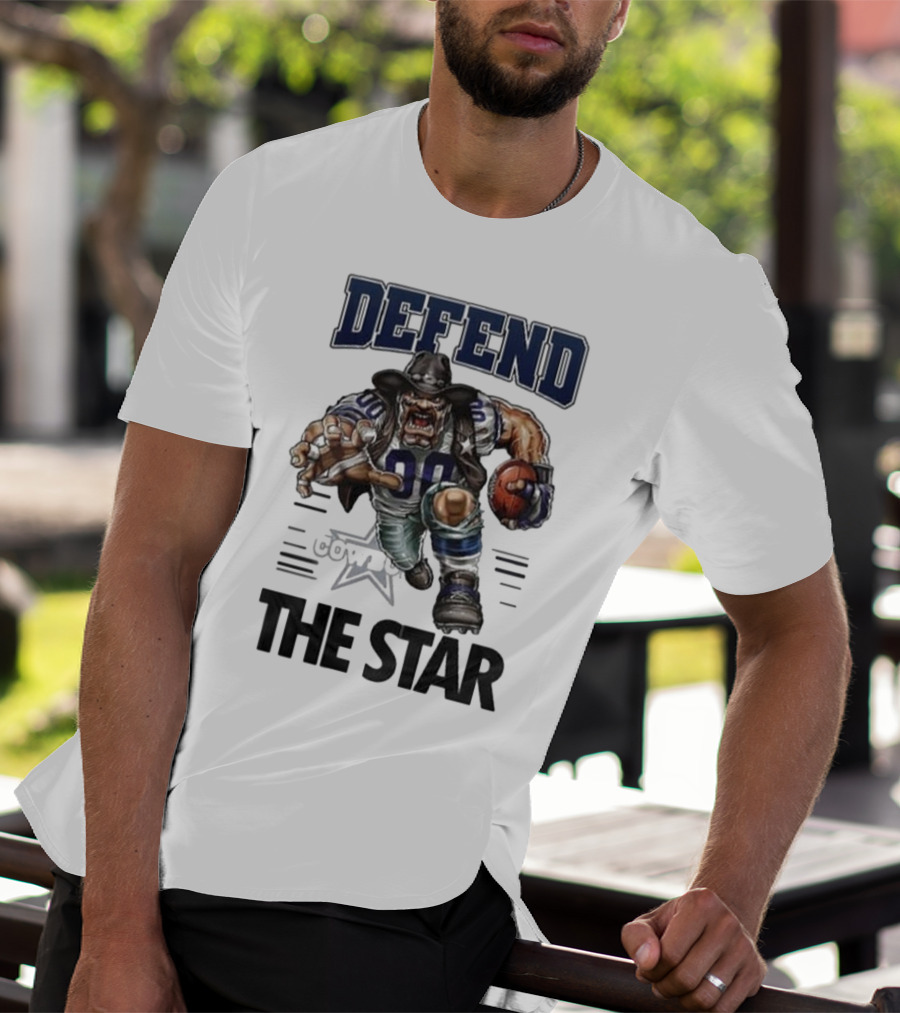Dallas Cowboys Defend The Star Football Warrior T-Shirt