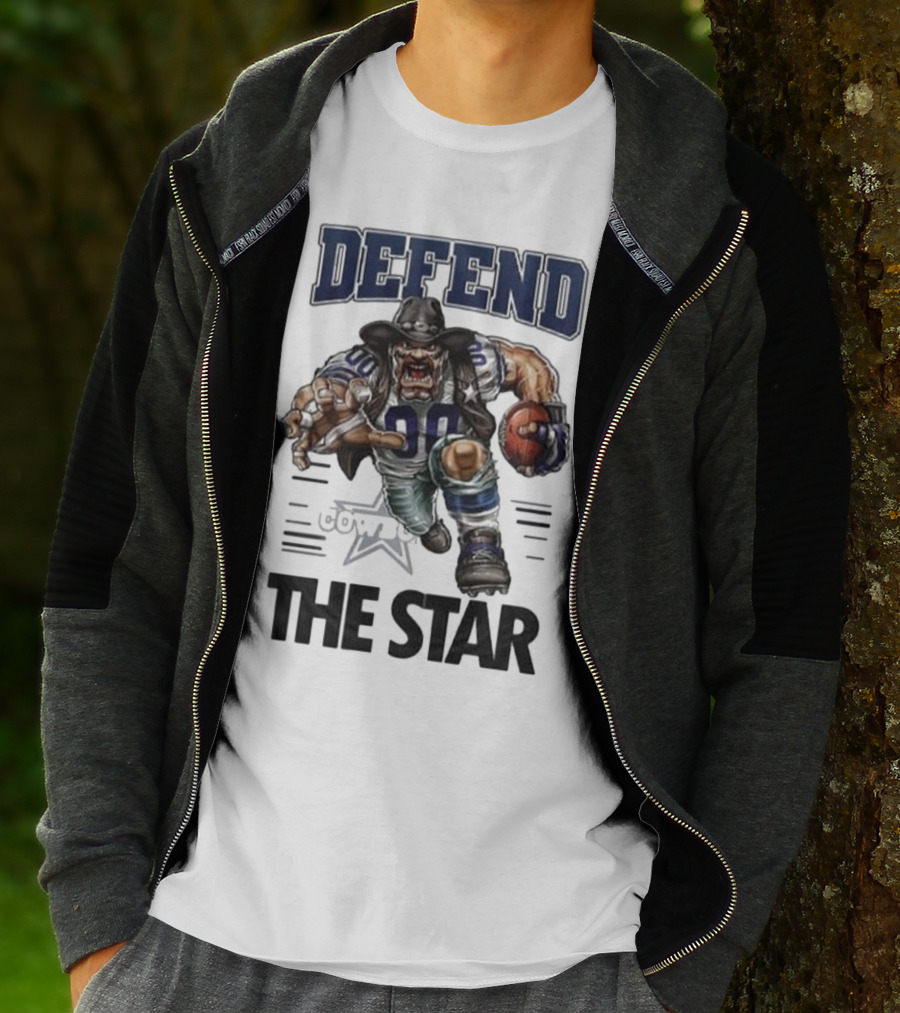 Dallas Cowboys Defend The Star Football Warrior T-Shirt