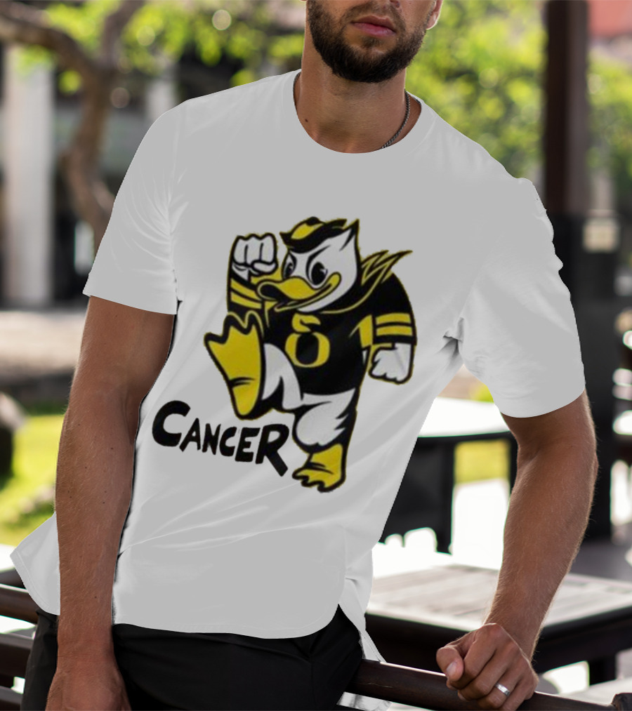 Oregon Ducks Fighting Cancer With Mascot T-Shirt