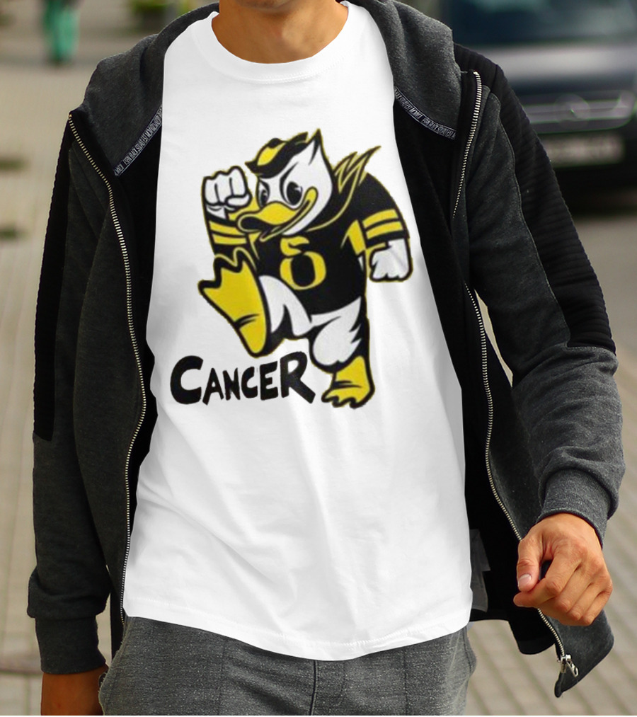 Oregon Ducks Fighting Cancer With Mascot T-Shirt
