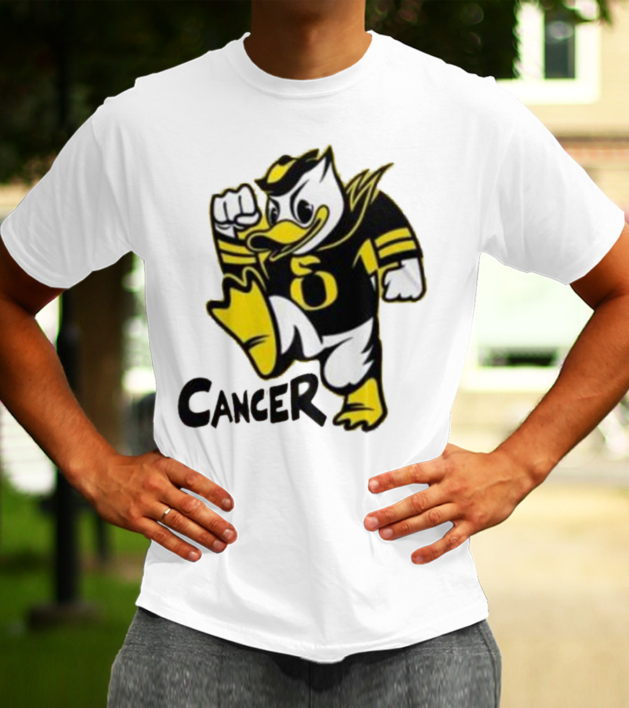 Oregon Ducks Fighting Cancer With Mascot T-Shirt