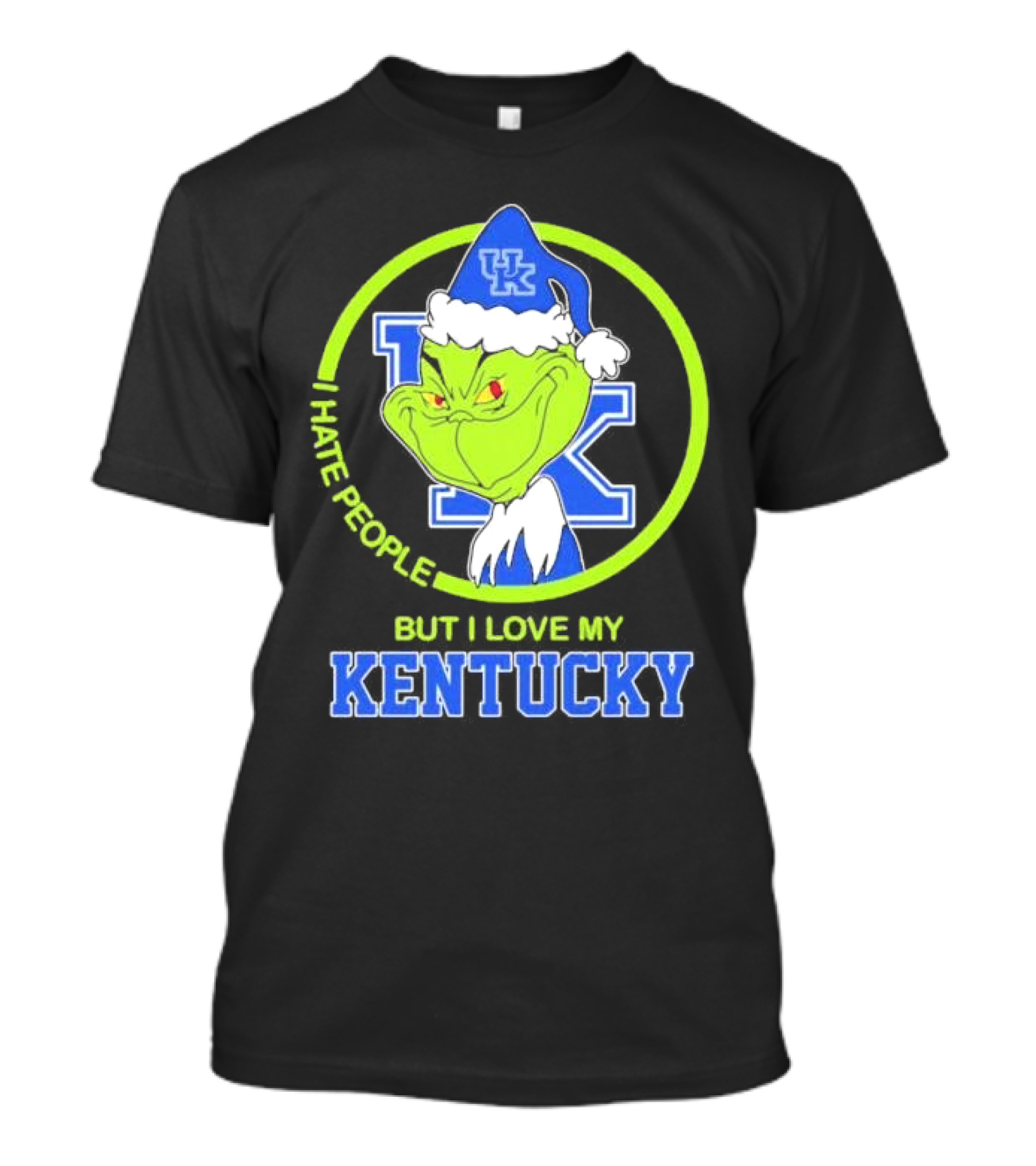Kentucky Wildcats Grinch I Hate People But I Love My Kentucky T-Shirt