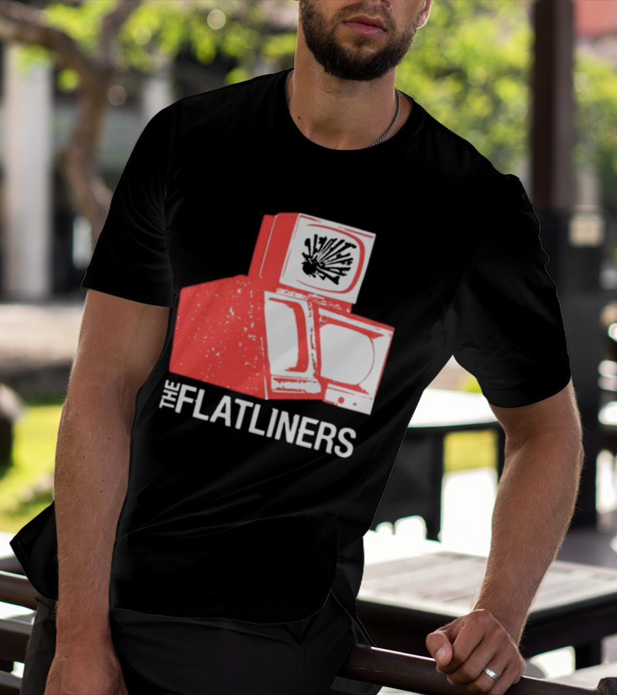 The Flatliners Stacked Static Television Screens T-Shirt
