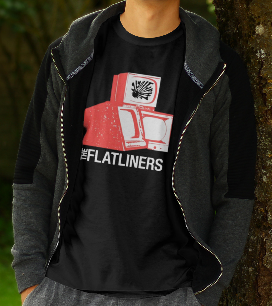 The Flatliners Stacked Static Television Screens T-Shirt