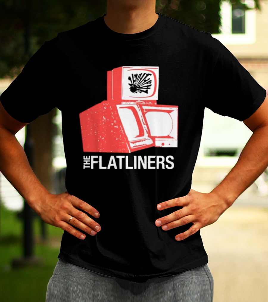 The Flatliners Stacked Static Television Screens T-Shirt