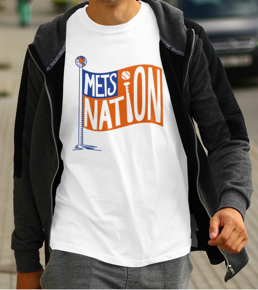 Mets Nation Flag New York Mets Baseball Team T-Shirt