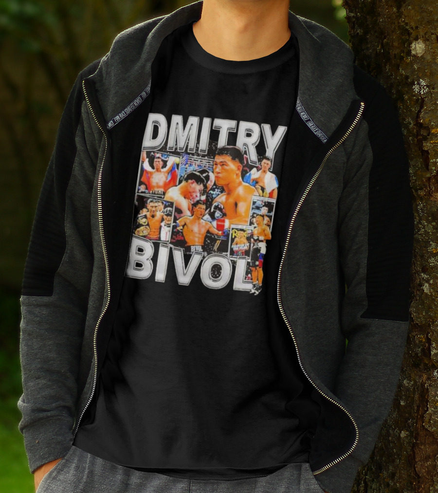 Dmitry Bivol Boxing Champion Vintage Collage T-Shirt