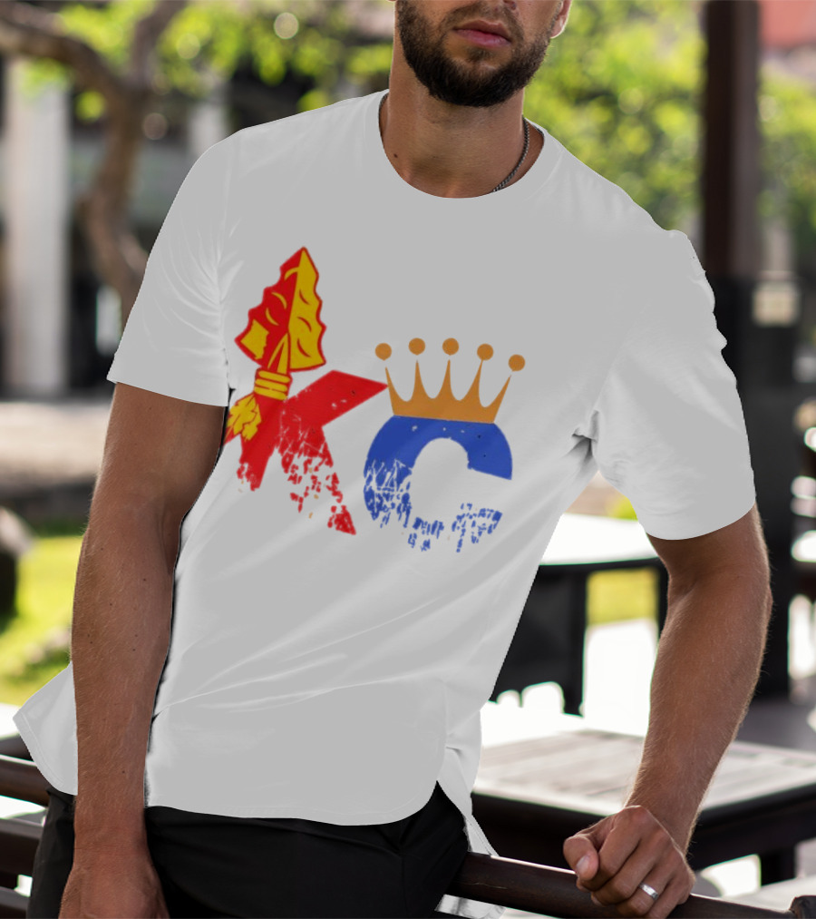 Kansas City Chiefs Arrowhead And Royals Crown KC Combo T-Shirt