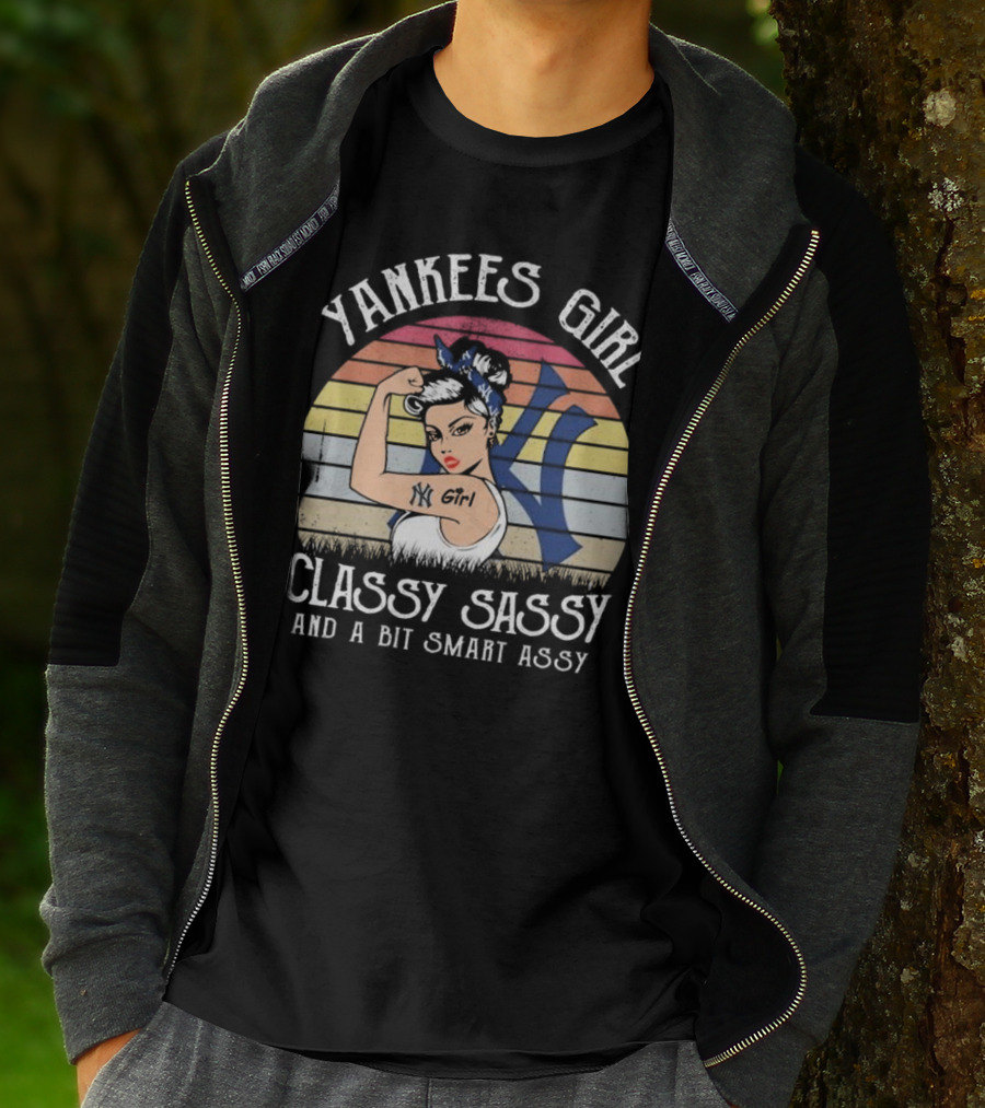 Yankees Girl Classy Sassy And A Bit Smart Assy NK Girl Retro Vibe T-Shirt