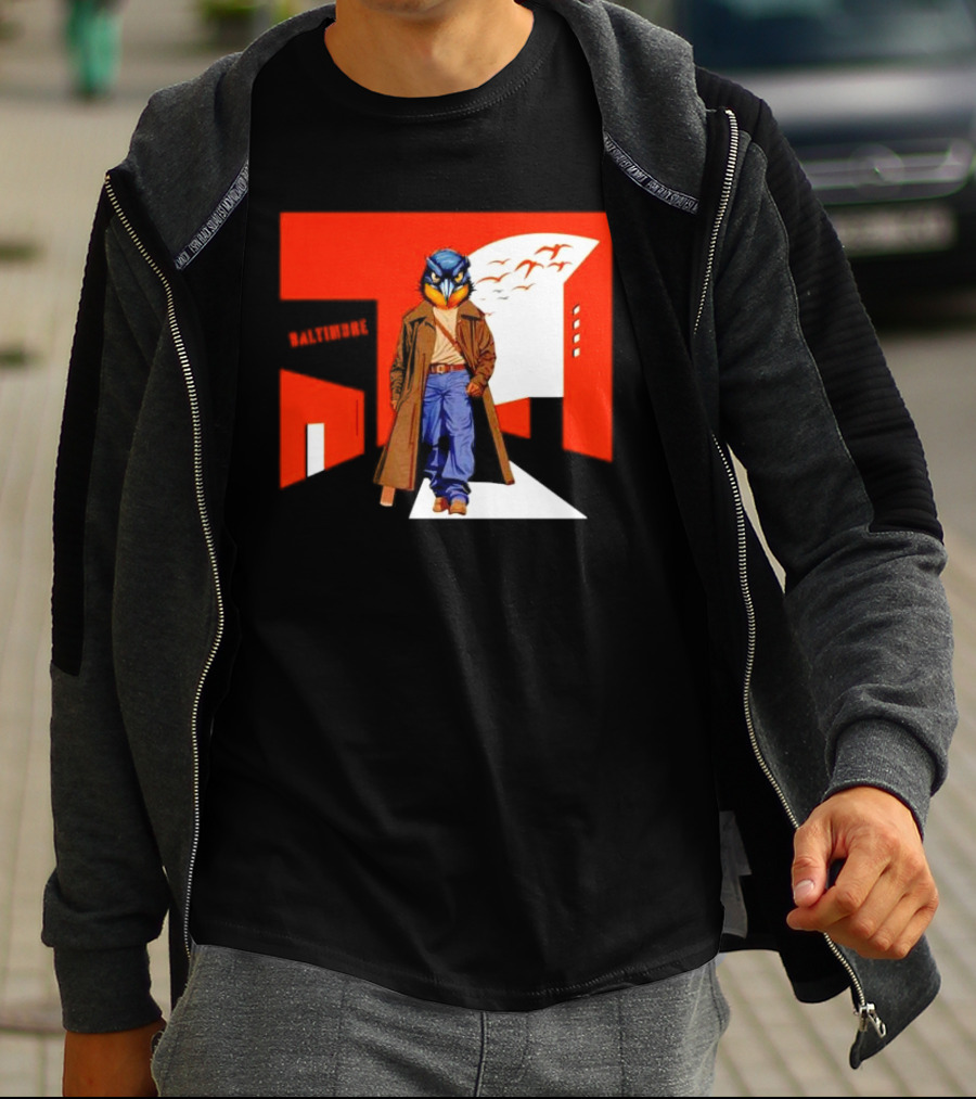 Baltimore Orioles The Wire Parody Owl T-Shirt