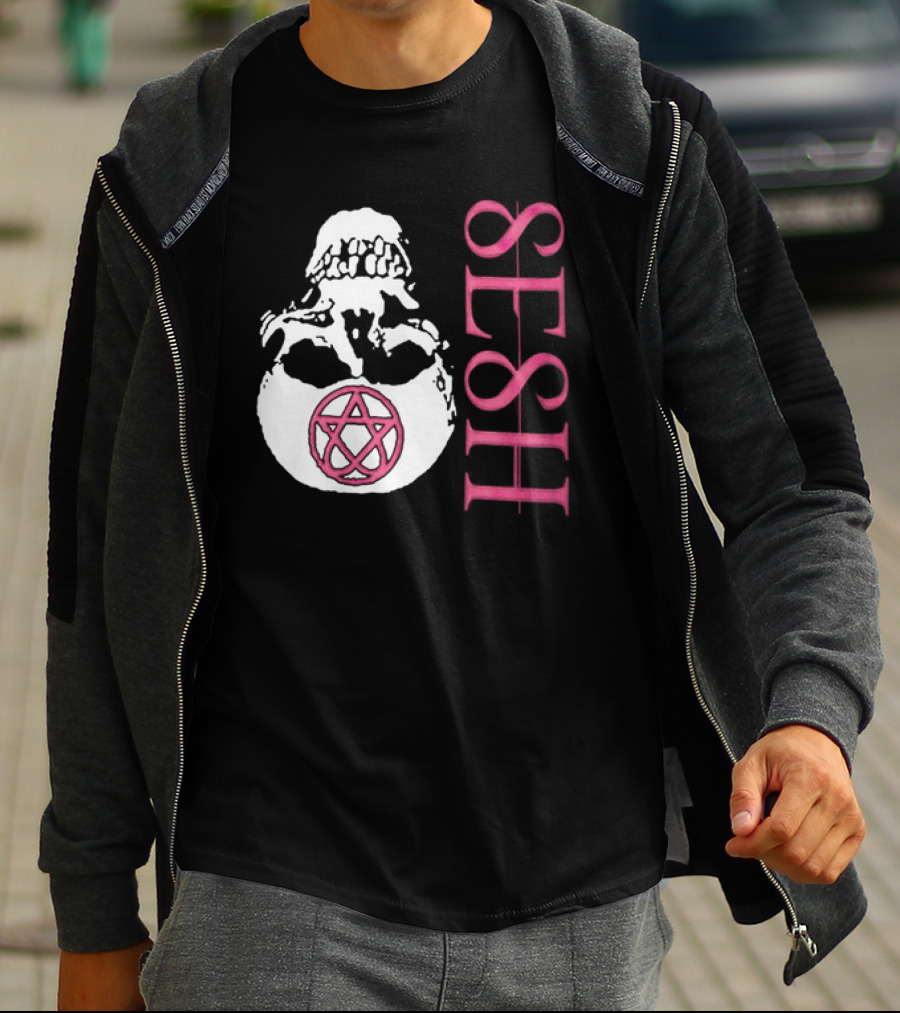 Teamsesh Merch Seshagram Skull Pentacle SESH T-Shirt