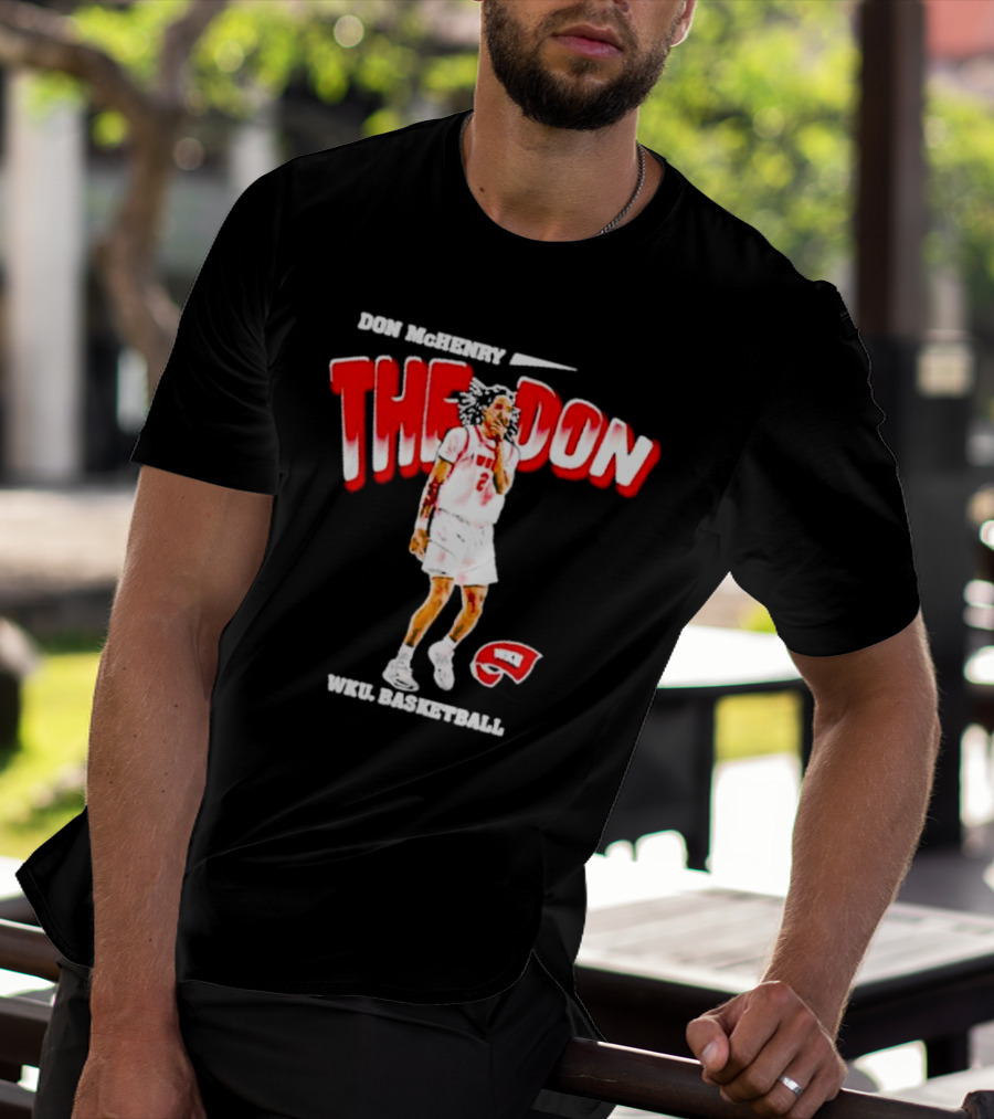 Don McHenry The Don WKU Basketball Western Kentucky Hilltoppers Player Cartoon T-Shirt