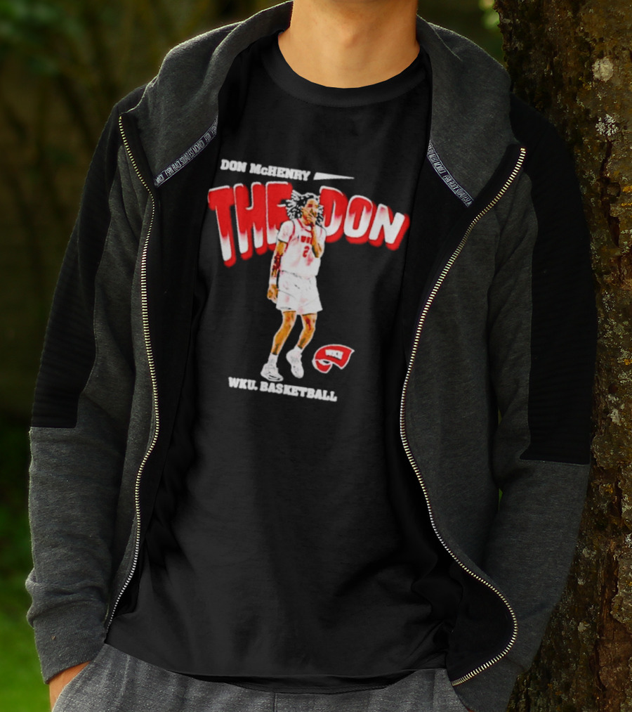 Don McHenry The Don WKU Basketball Western Kentucky Hilltoppers Player Cartoon T-Shirt