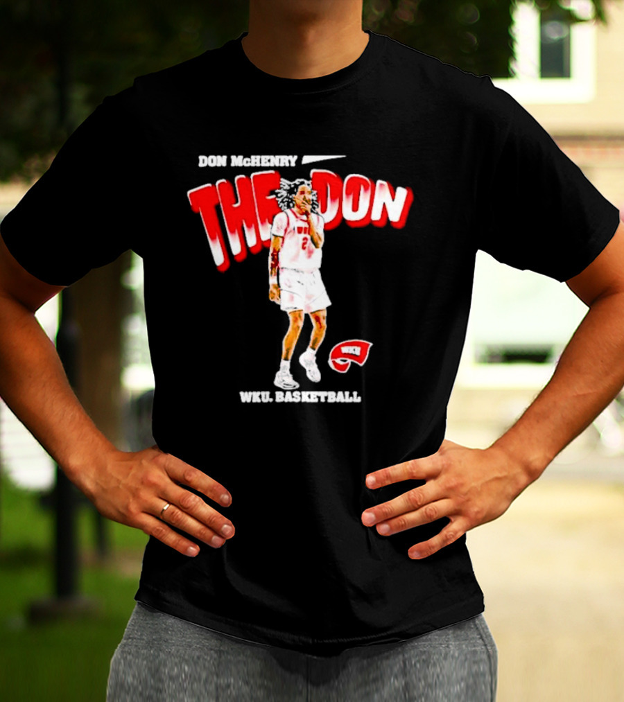 Don McHenry The Don WKU Basketball Western Kentucky Hilltoppers Player Cartoon T-Shirt