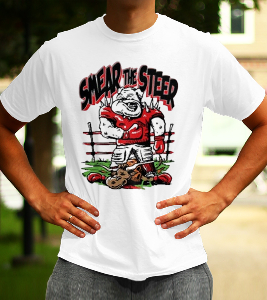 Georgia Bulldog Smear The Steer T-Shirt