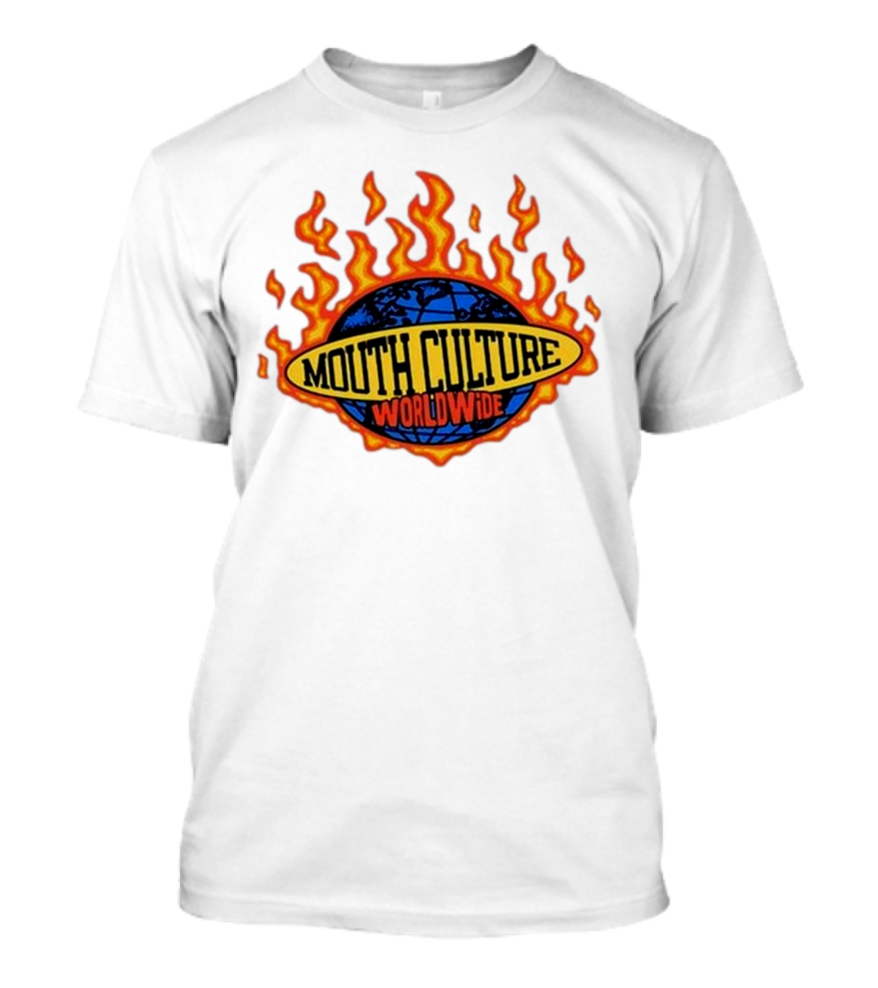 Mouth Culture Worldwide Flaming Globe T-Shirt