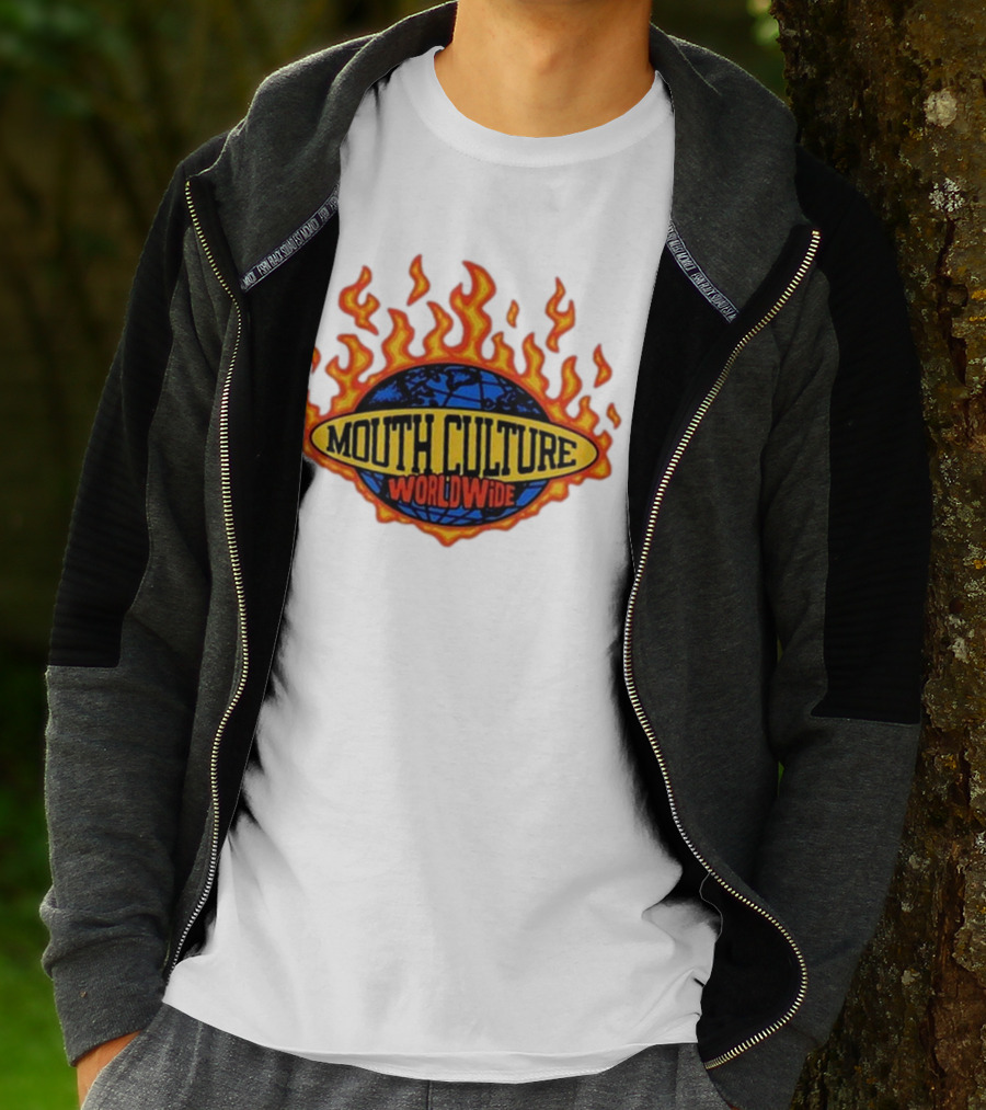 Mouth Culture Worldwide Flaming Globe T-Shirt