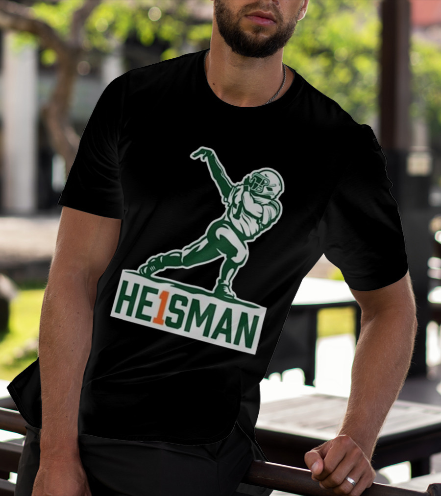 Cam HE1SMAN Football Heisman Pose T-Shirt