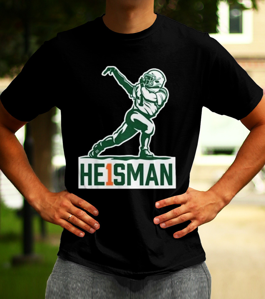 Cam HE1SMAN Football Heisman Pose T-Shirt