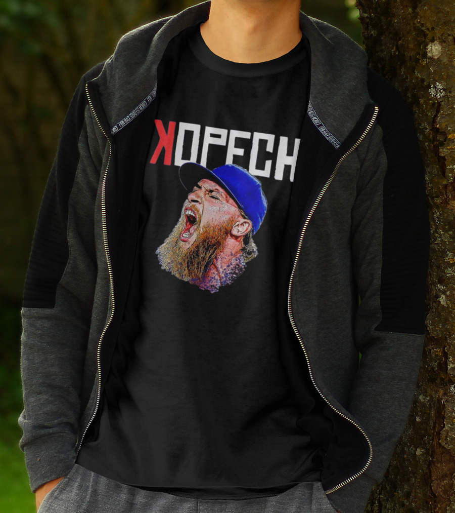 Michael Kopech Scream Yelling Illustration Blue Cap T-Shirt