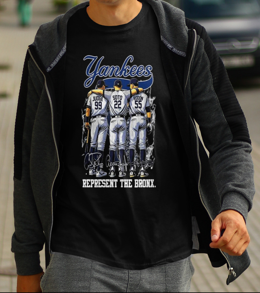 Yankees Judge Soto Rodon Represent The Bronx Signatures T-Shirt