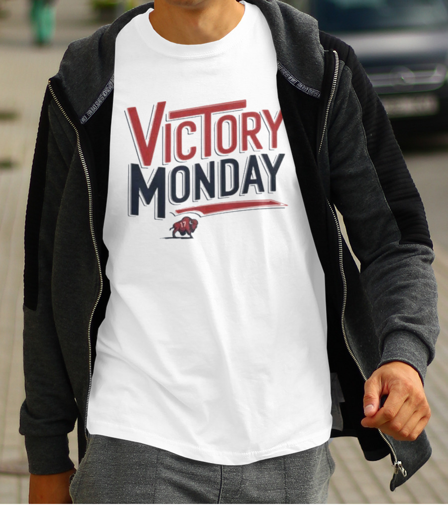 Victory Monday Buffalo Bills Josh Allen 17 Buffalo Football T-Shirt