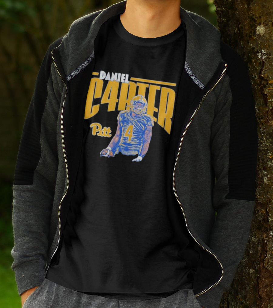 Daniel Carter Pitt Panthers Football Player Cartoon T-Shirt