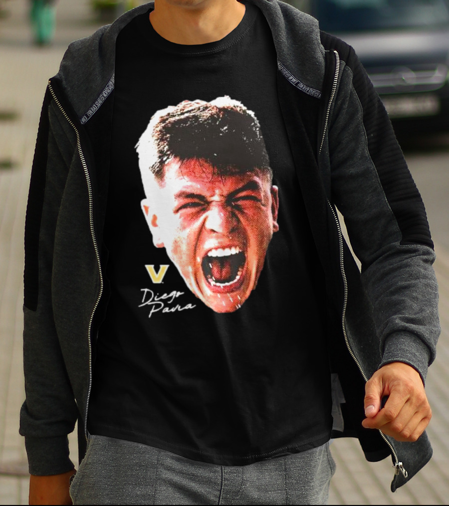Diego Pavia Vanderbilt Commodores Signature Swag Head T-Shirt