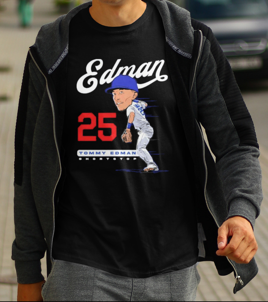 Edman 25 Tommy Edman Shortstop Cartoon T-Shirt