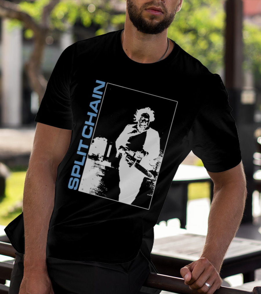 SPLIT CHAIN Chainsaw Runner Monochrome T-Shirt