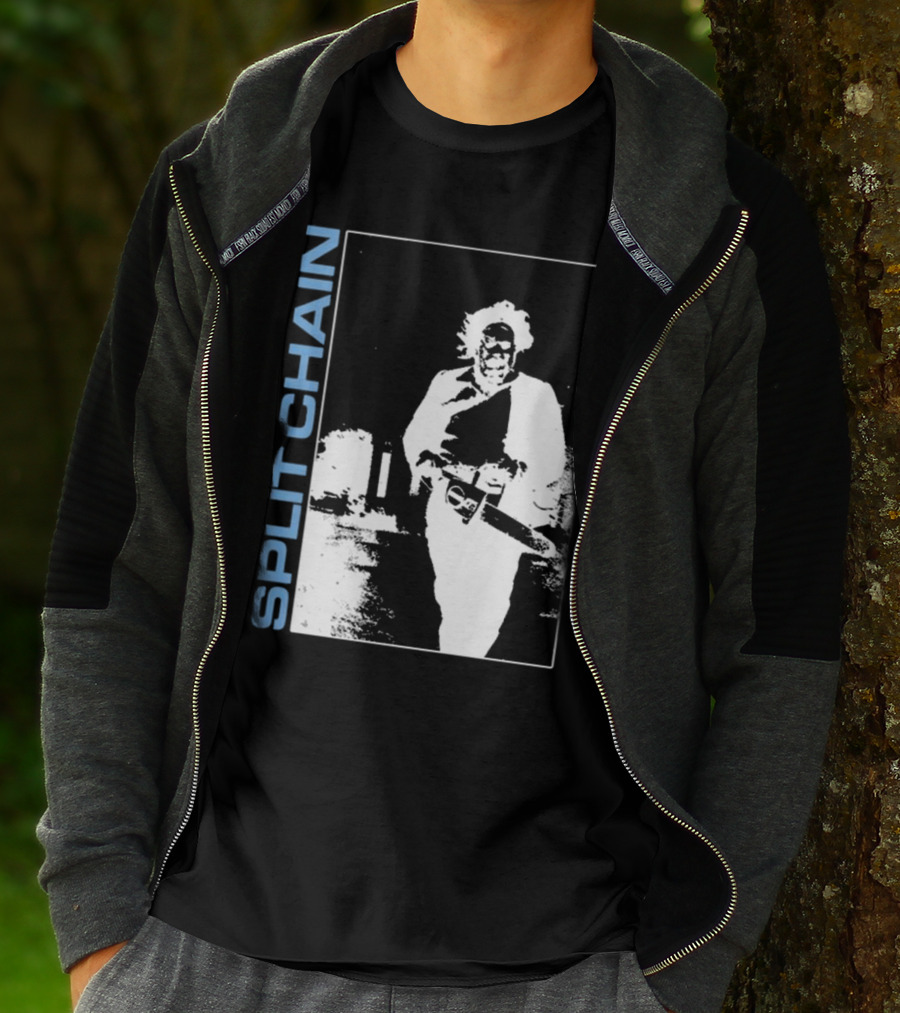 SPLIT CHAIN Chainsaw Runner Monochrome T-Shirt