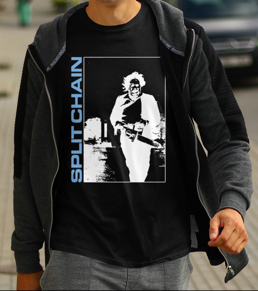 SPLIT CHAIN Chainsaw Runner Monochrome T-Shirt