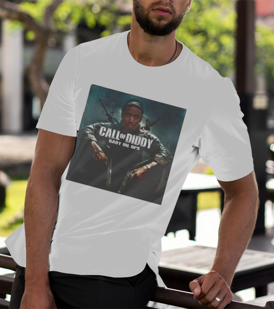 Call Of Diddy Baby Oil Ops Parody Game Soldier Image T-Shirt