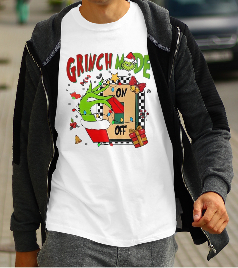 Grinch Christmas Mode On Off T-Shirt