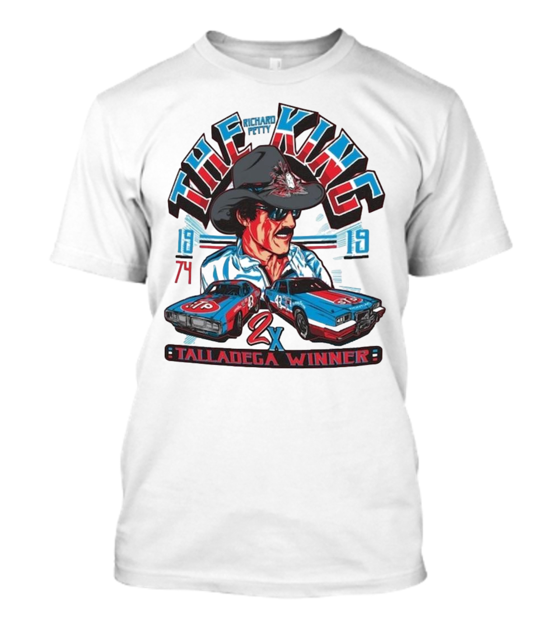 Richard Petty The King 2x Talladega Winner 1974 1979 T-Shirt