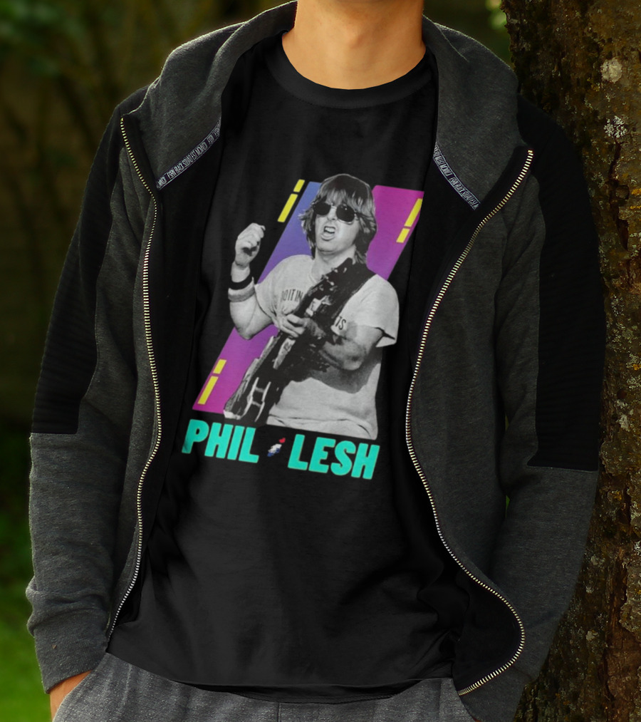 Phil Lesh Colorful Retro Style Grateful Dead Bassist Image T-Shirt