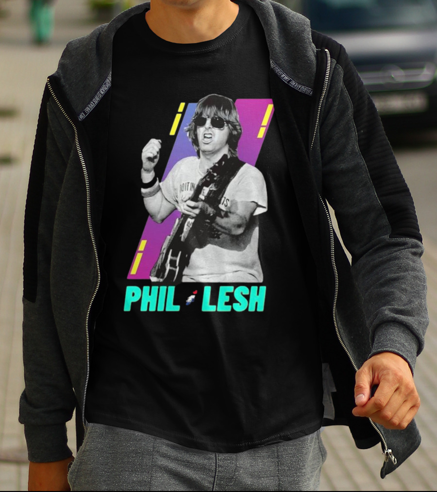 Phil Lesh Colorful Retro Style Grateful Dead Bassist Image T-Shirt