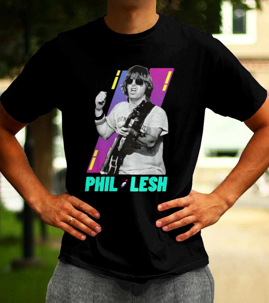 Phil Lesh Colorful Retro Style Grateful Dead Bassist Image T-Shirt