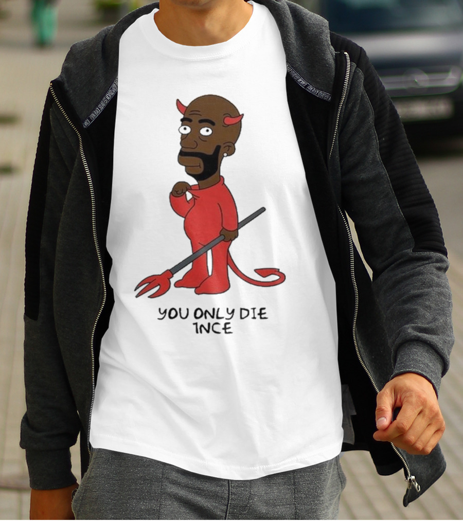 Freddie Gibbs Gibbsons You Only Die 1Nce Devil Cartoon Character T-Shirt